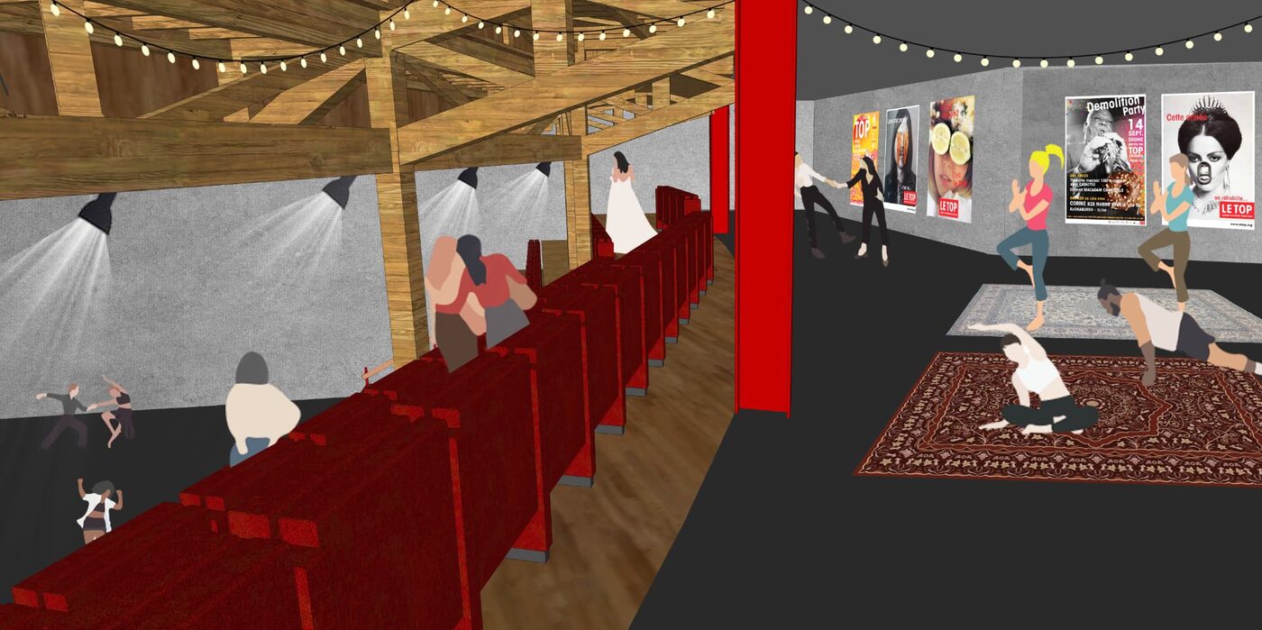 Croquis de la future mezzanine du TOP